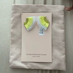 Mignonne Gavigan Mini Madeline Earrings Yellow/White
